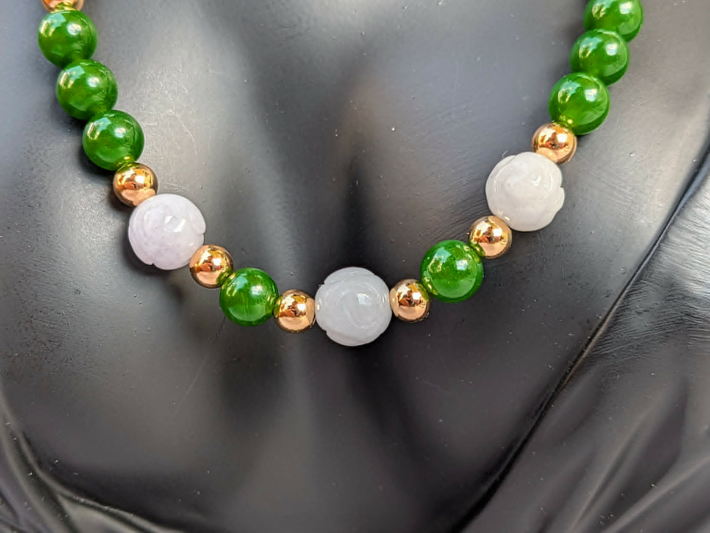 Snow Blossom Jade Necklace