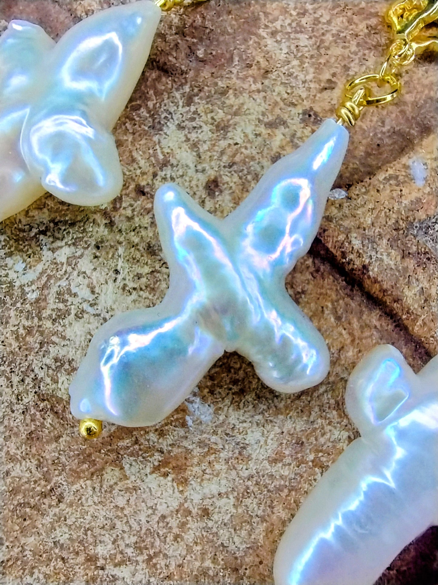 Pearl Cross Necklace