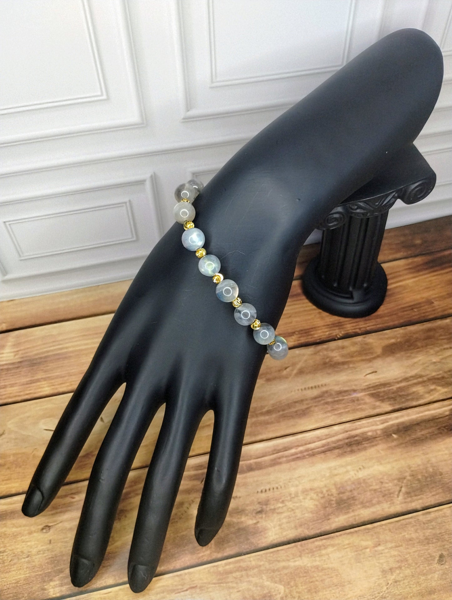 Labradorite Orb Bracelet – 18kt & 14kt Gold-Filled Accents