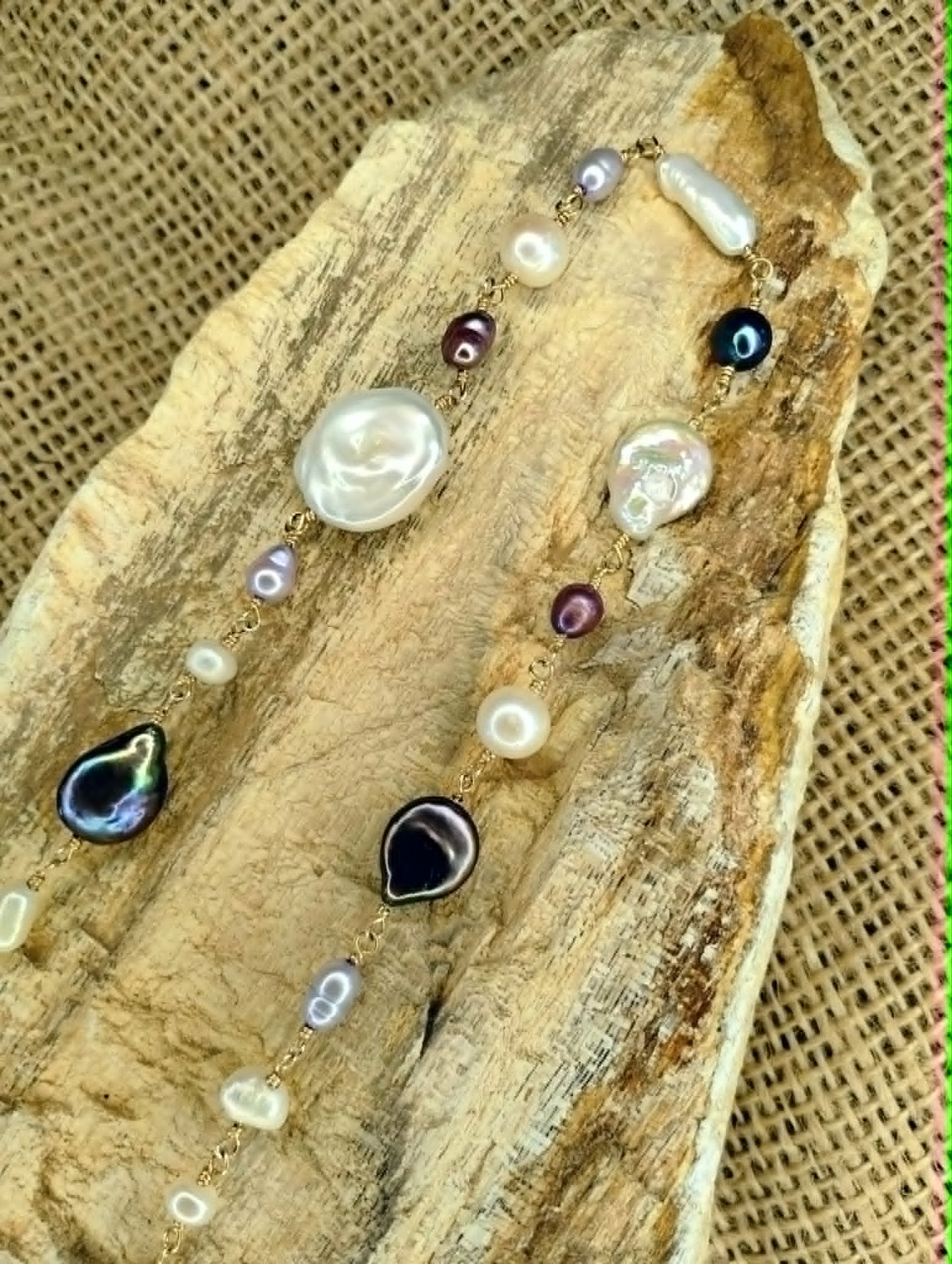 Gathered Tides Pearl Necklace