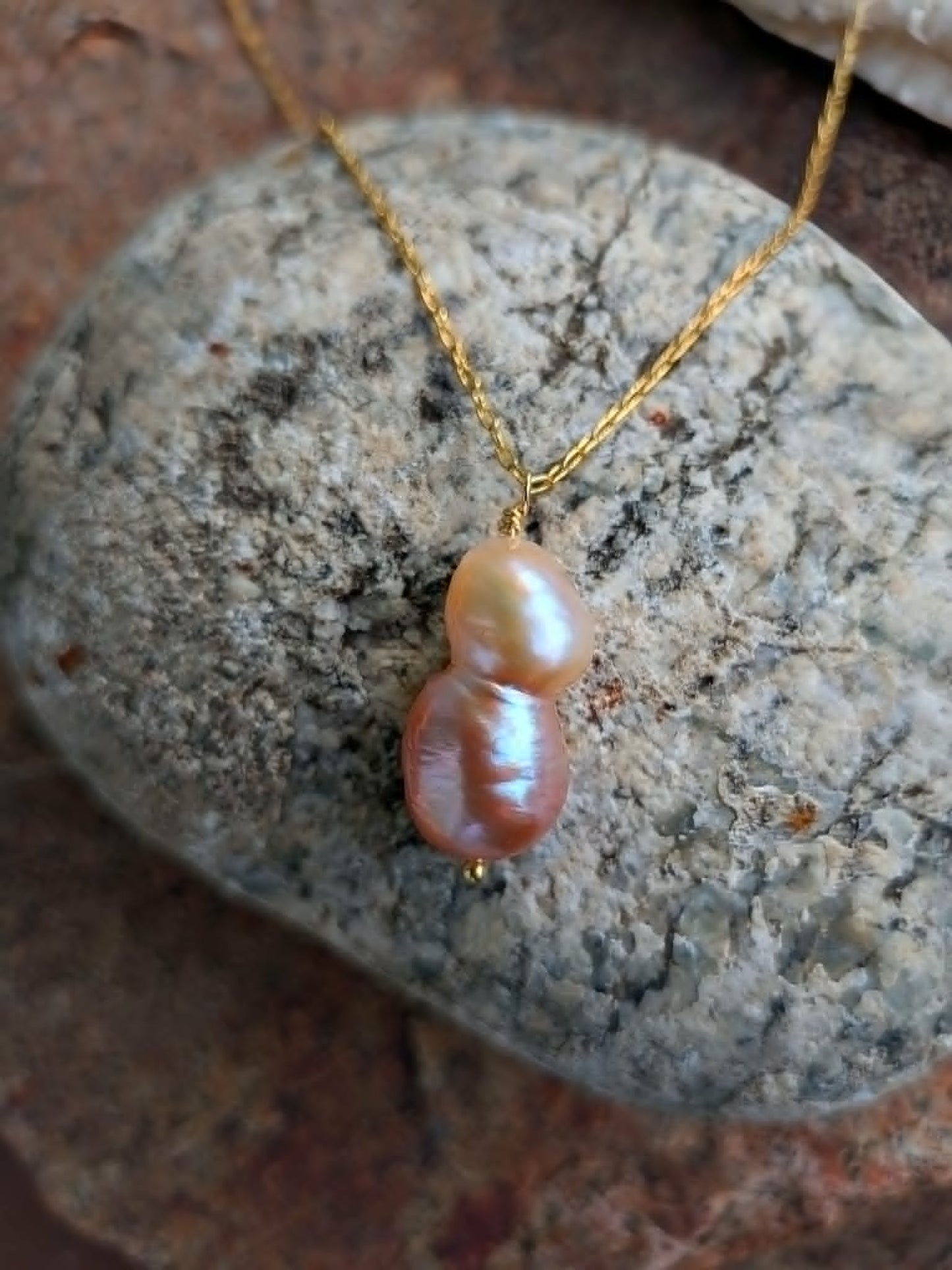 Toi et Moi Baroque Pearl Necklace