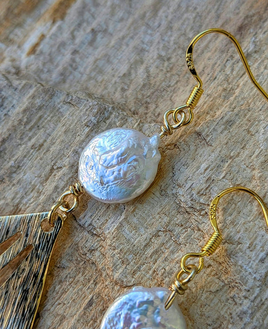 Gilded Frond Earrings