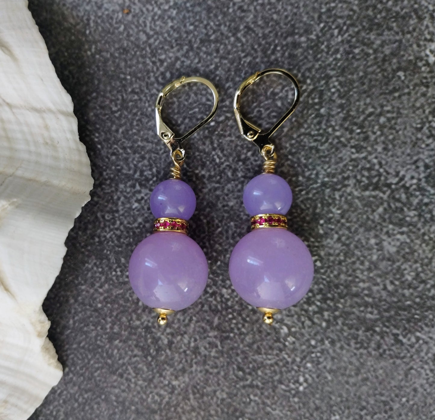 Moon Orchid Earrings