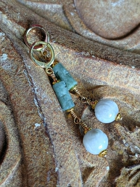 Leaf & Lotus Earrings