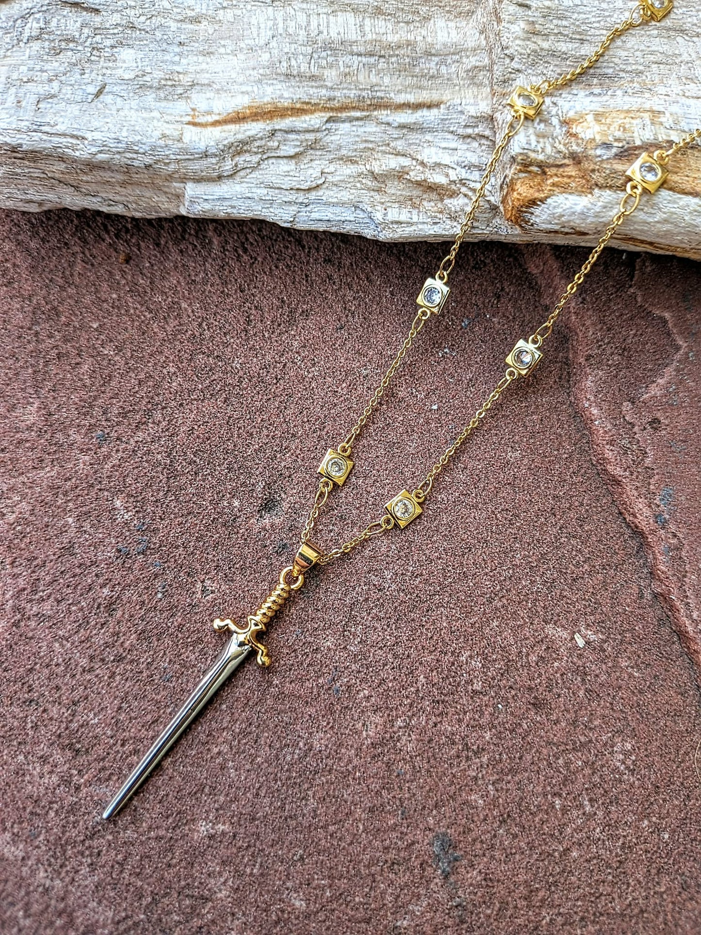 Quiet Valor Sword Necklace