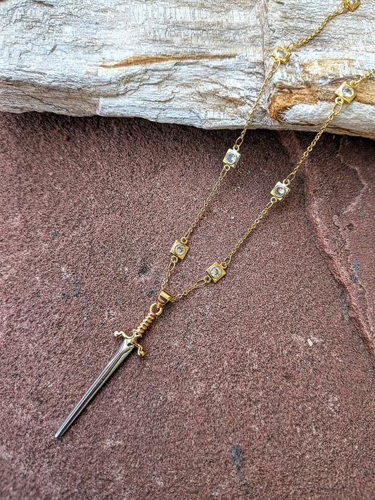 Quiet Valor Sword Necklace