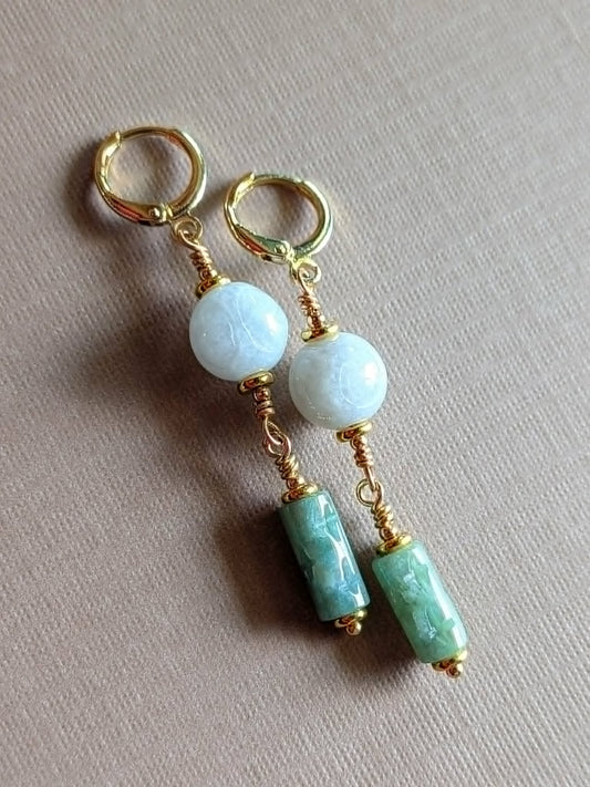 Lotus & Leaf Earrings