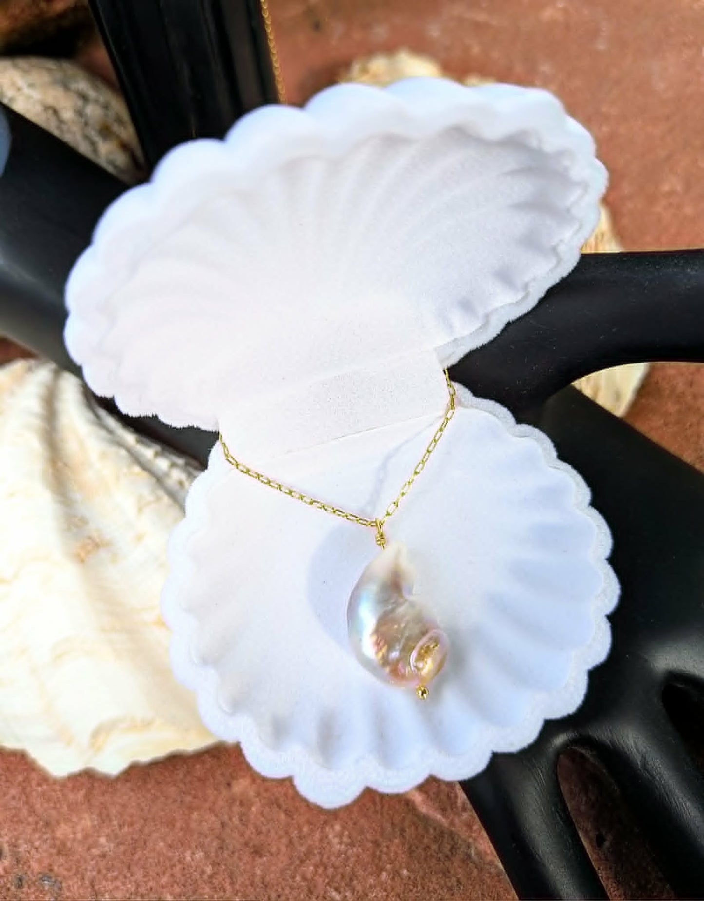 Blush Baroque Pearl Necklace