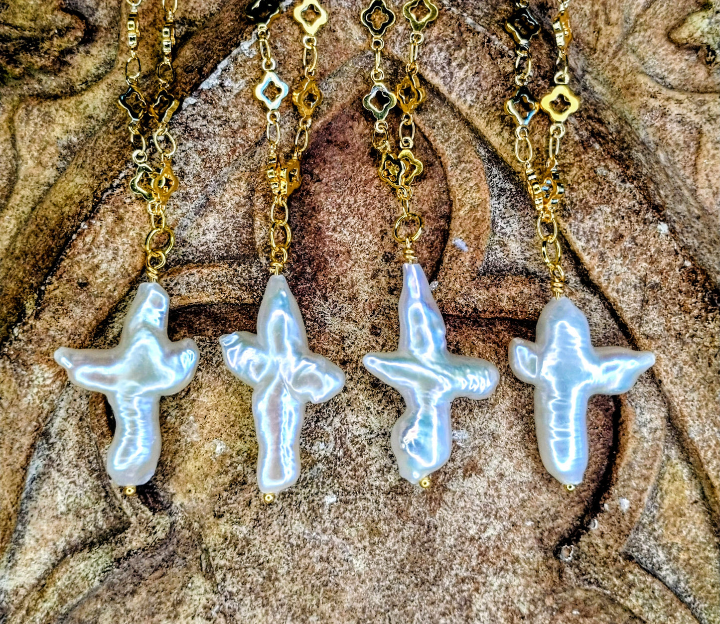 Pearl Cross Necklace