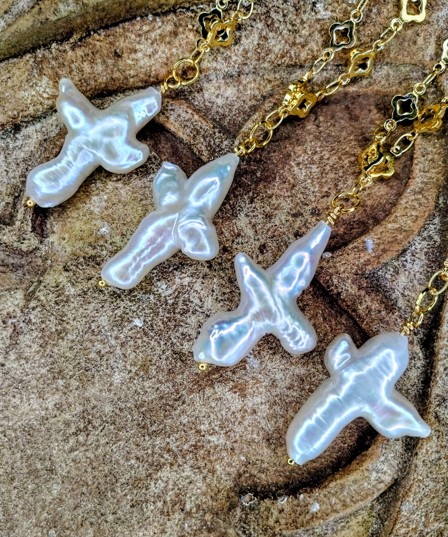 Pearl Cross Necklace