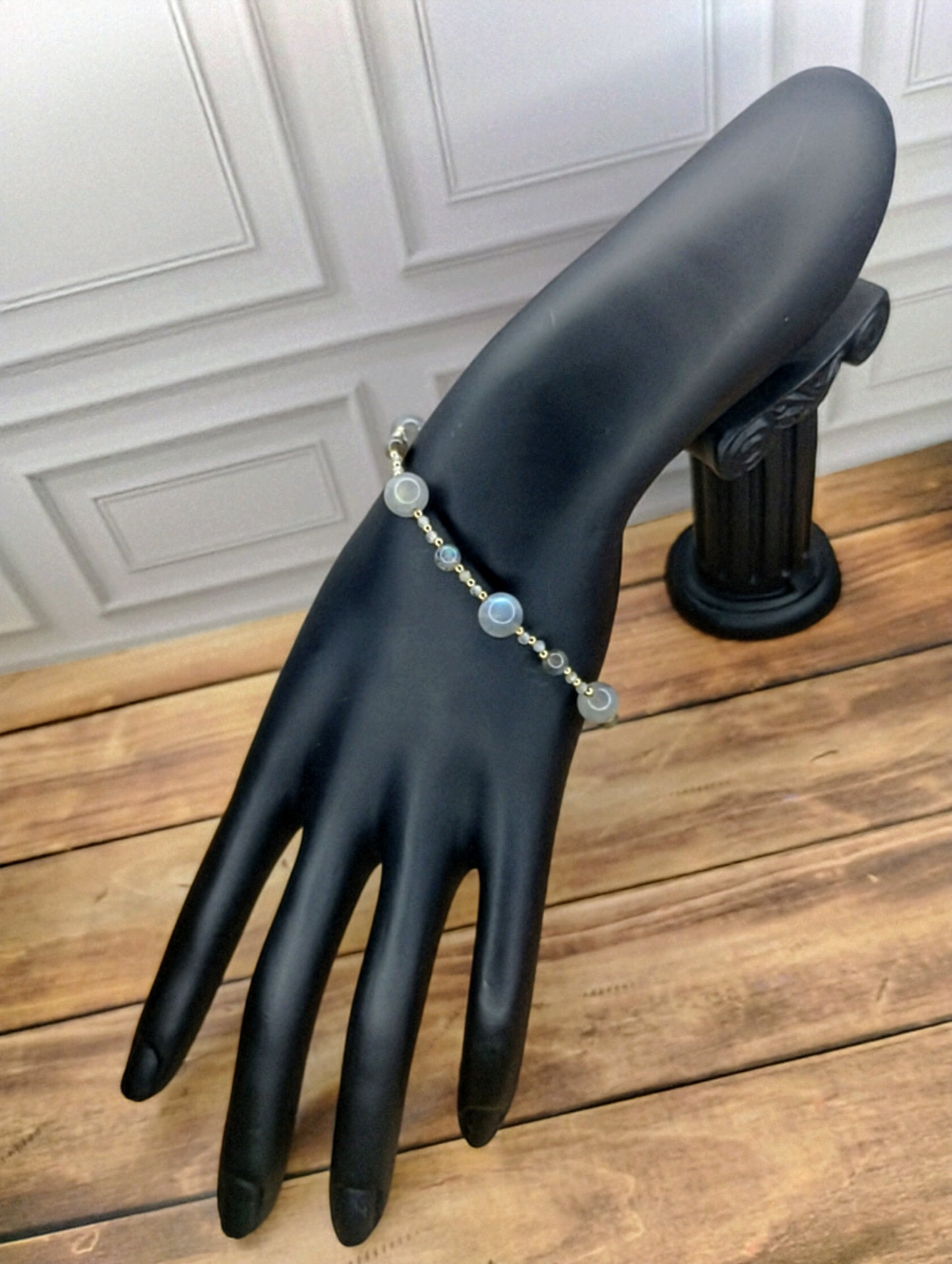 Labradorite & Zircon Bracelet