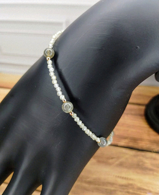 Labradorite & Zircon Glow Bracelet