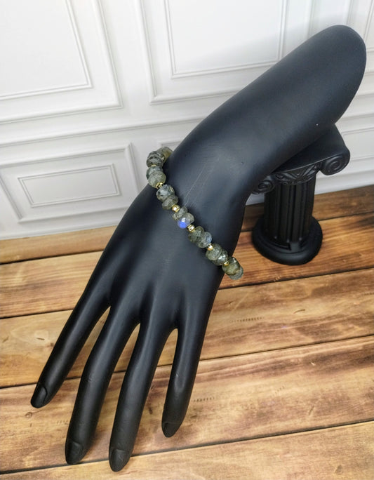 Faceted Labradorite Bracelet – 14kt Gold-Filled Accents