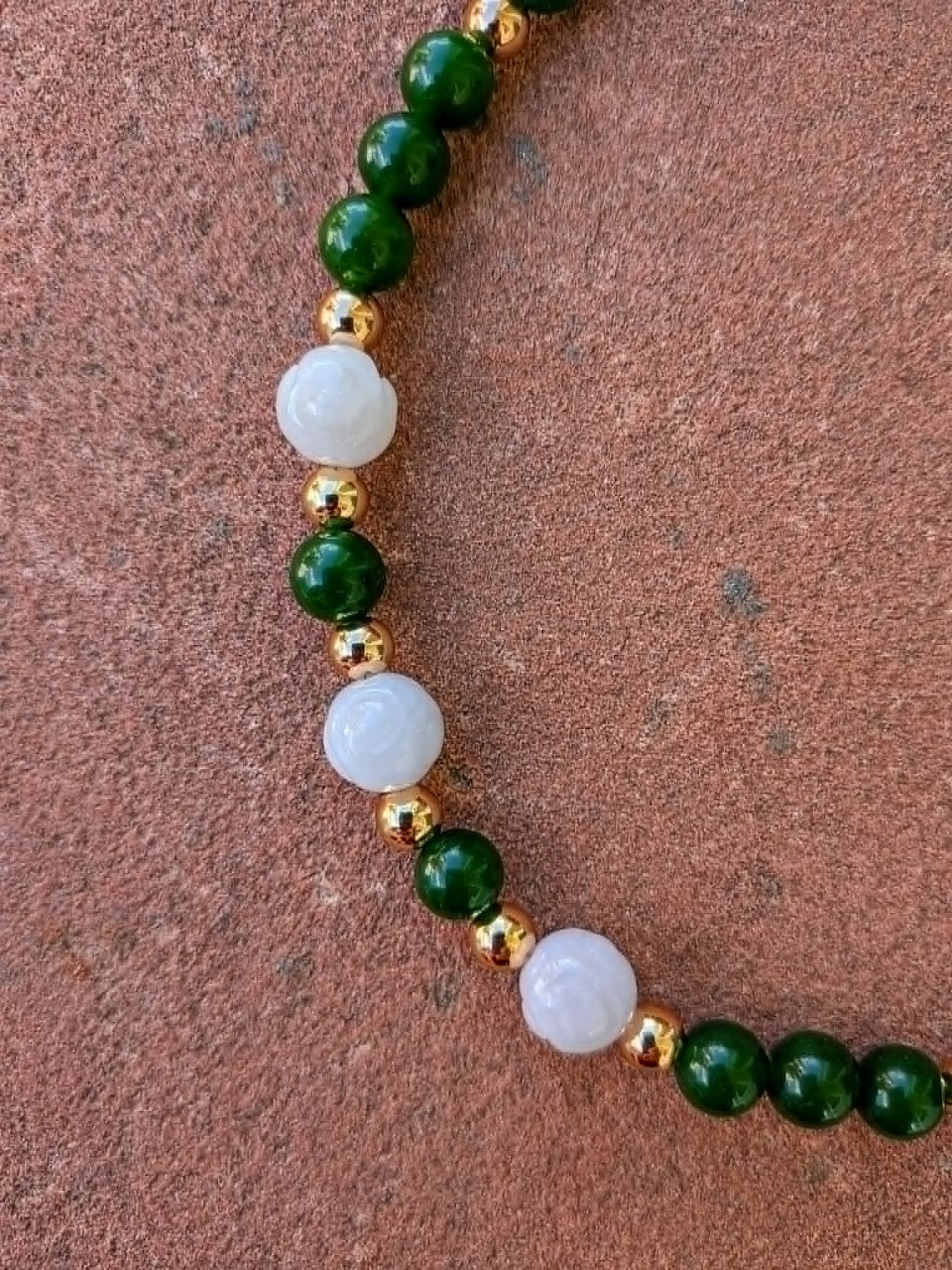 Snow Blossom Jade Necklace