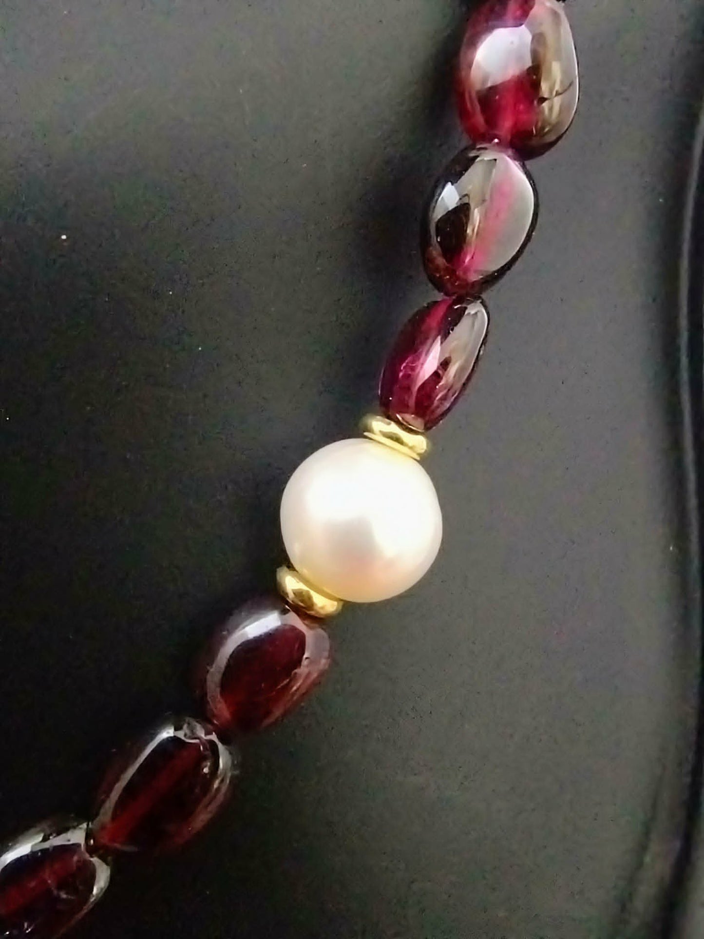 Queen's Progress Garnet Necklace