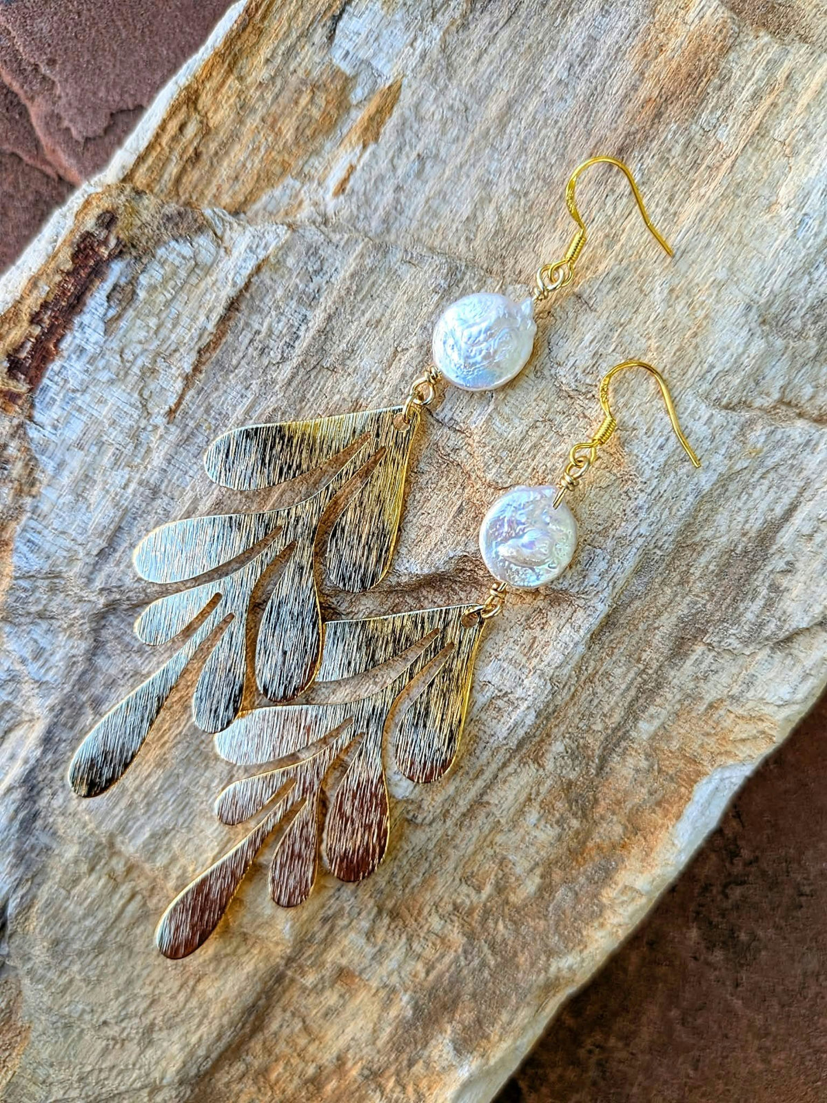 Gilded Frond Earrings