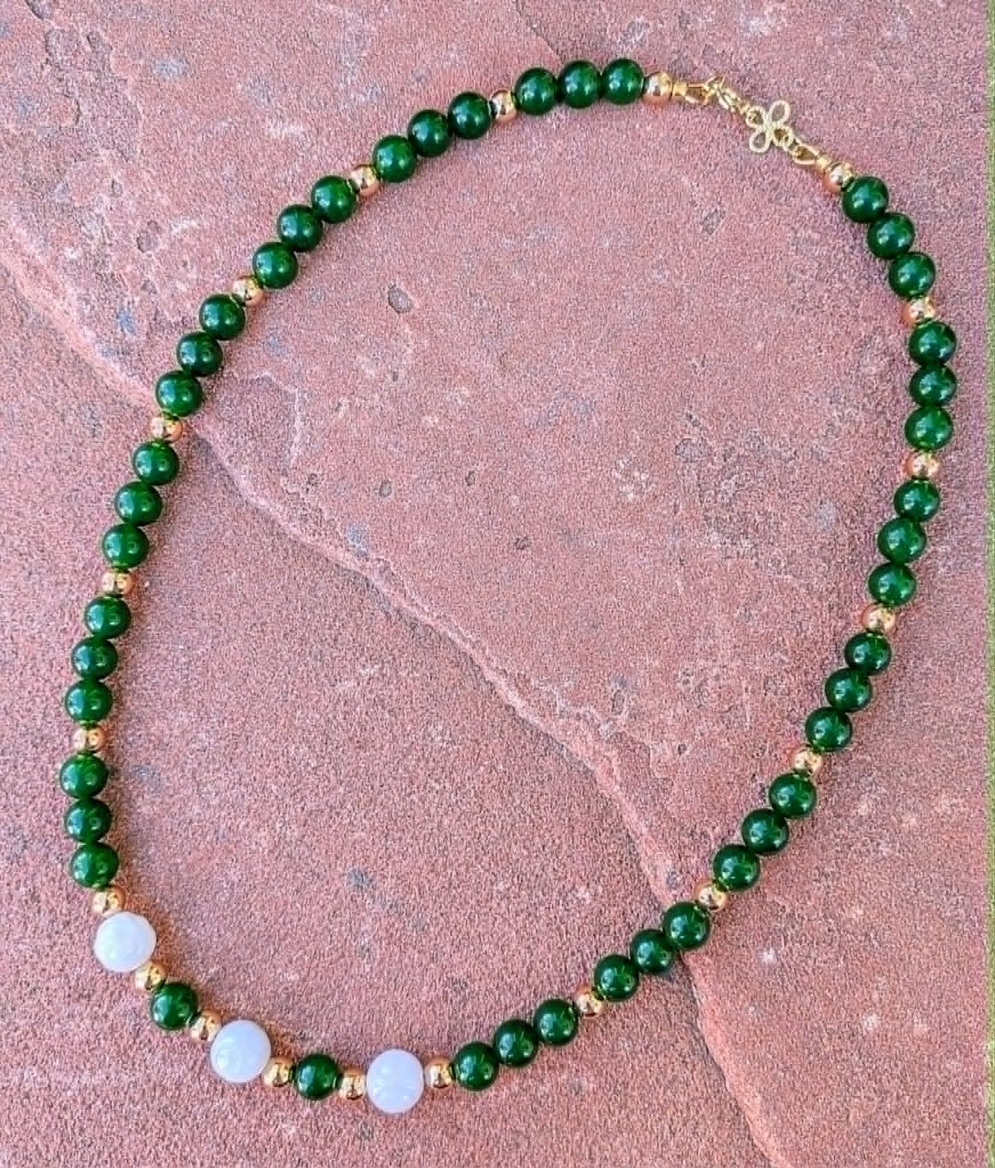 Snow Blossom Jade Necklace