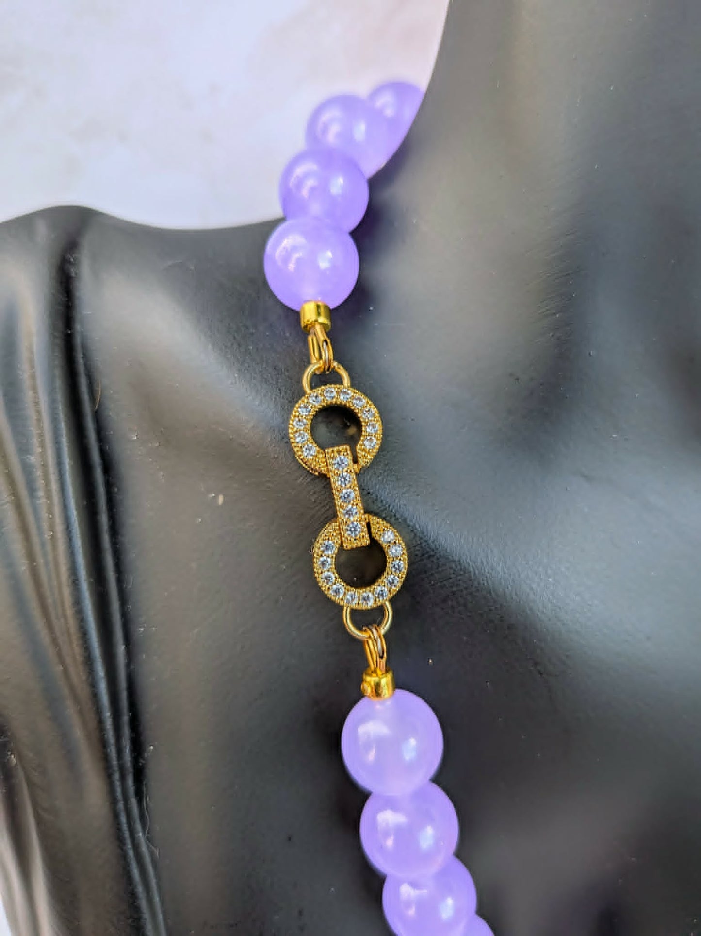 Wisteria Jade and Pearl Necklace