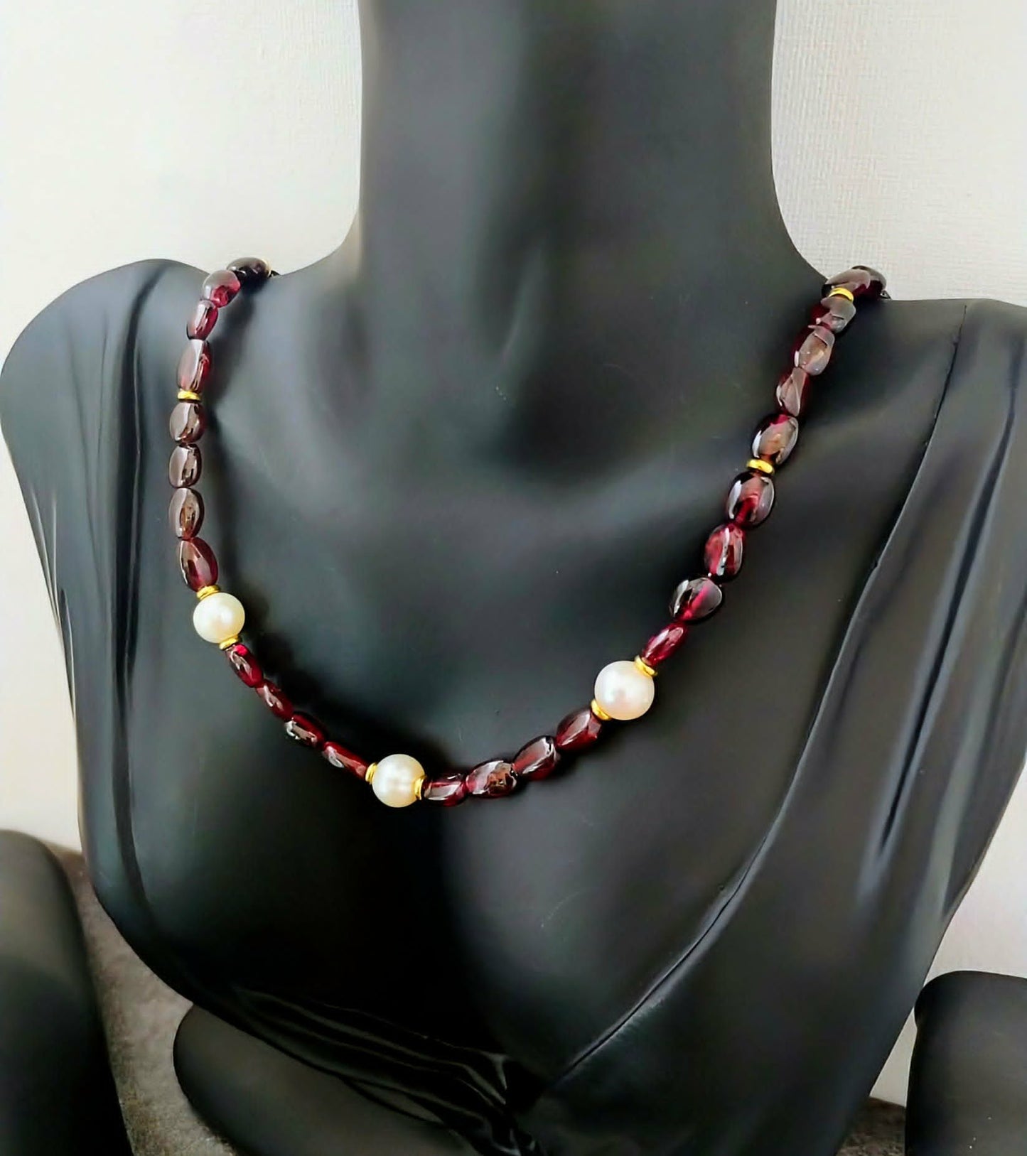 Queen's Progress Garnet Necklace